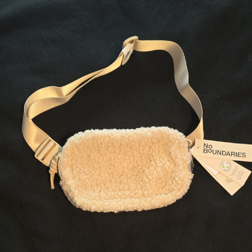 No Boundaries Cream Fuzzy Kids Bag